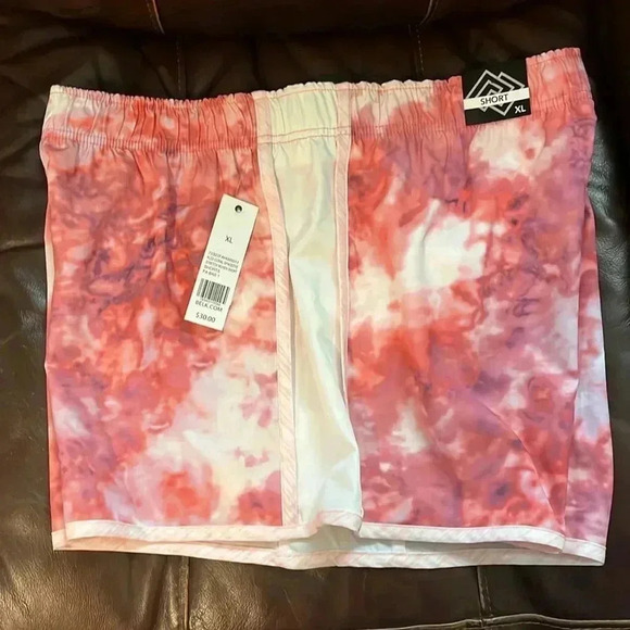 🆕 Zelos Peach Colored Tye Die Shorts Size XL - Picture 3 of 7